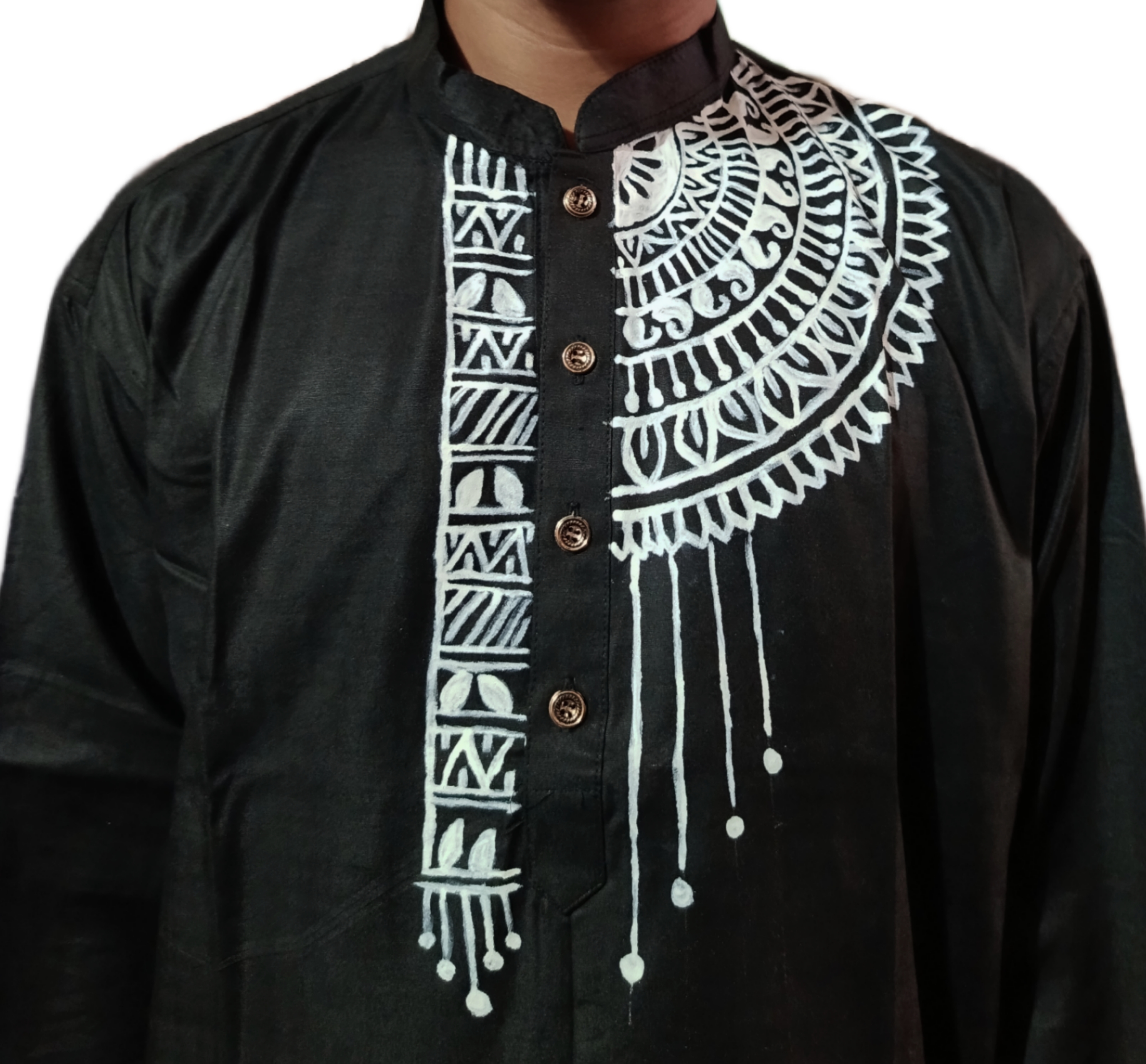 Stylish Hand Painting Panjabi for man