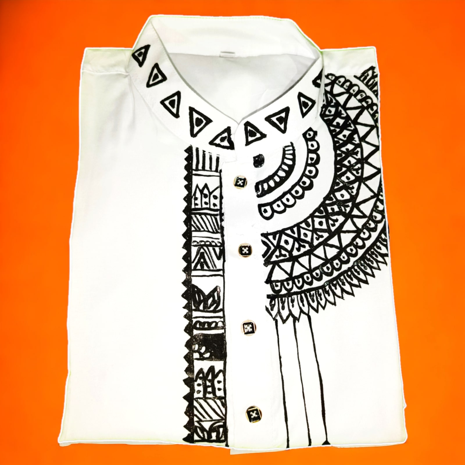 Hand Paint Panjabi For Men